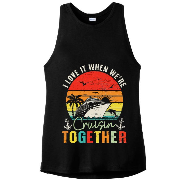 Cruise Squad 2025 Outfits Friends Family Couples Matching Ladies PosiCharge Tri-Blend Wicking Tank
