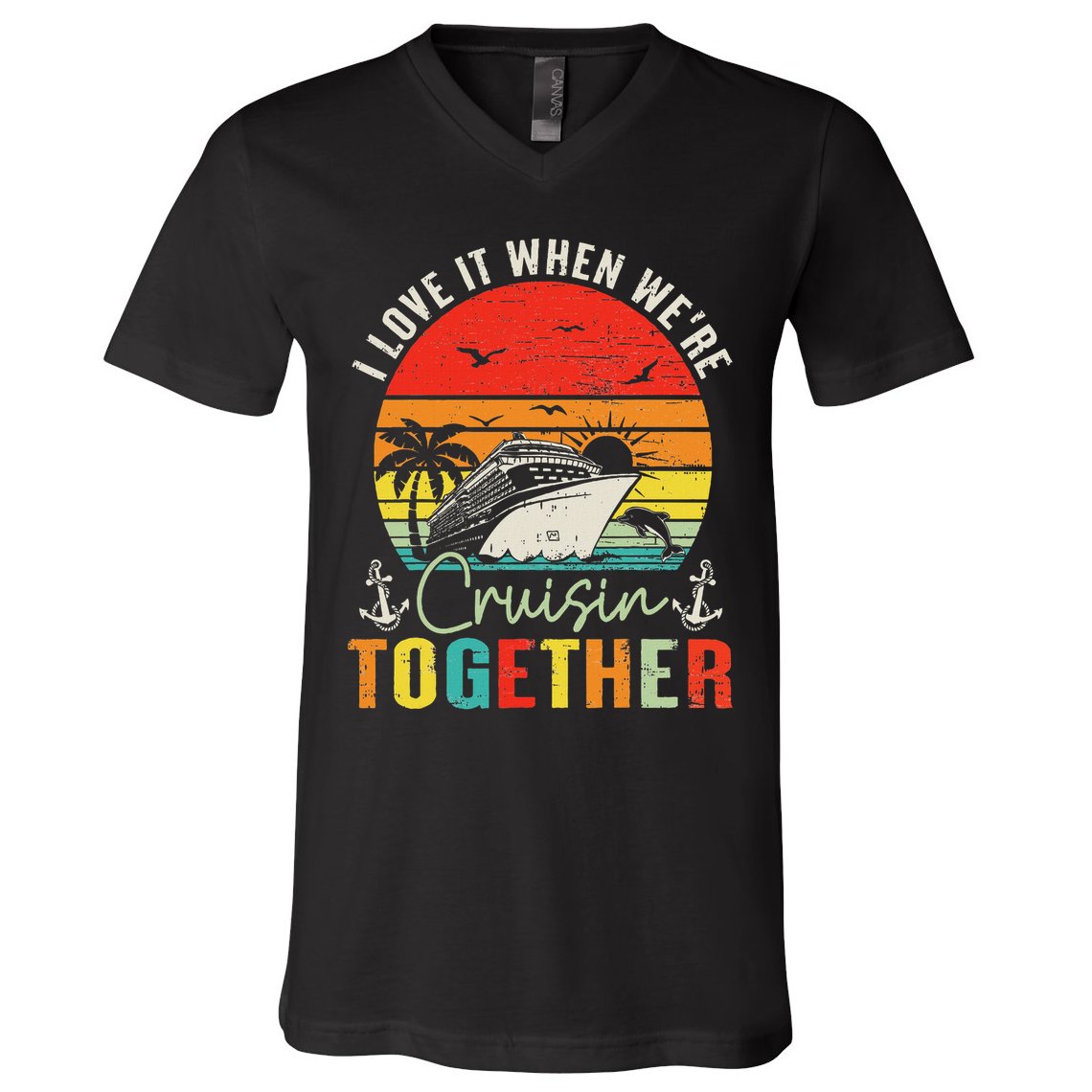 Cruise Squad 2025 Outfits Friends Family Couples Matching V-Neck T-Shirt