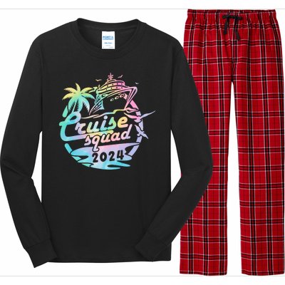 Cruise Squad 2024 Tropical Vacation Long Sleeve Pajama Set