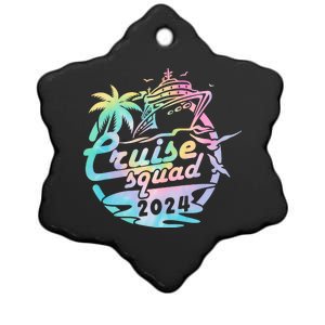 Cruise Squad 2024 Tropical Vacation Ceramic Star Ornament