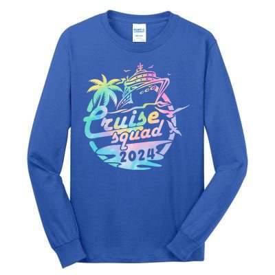 Cruise Squad 2024 Tropical Vacation Tall Long Sleeve T-Shirt