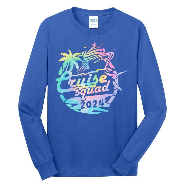 Cruise Squad 2024 Tropical Vacation Tall Long Sleeve T-Shirt