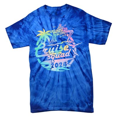 Cruise Squad 2024 Tropical Vacation Tie-Dye T-Shirt