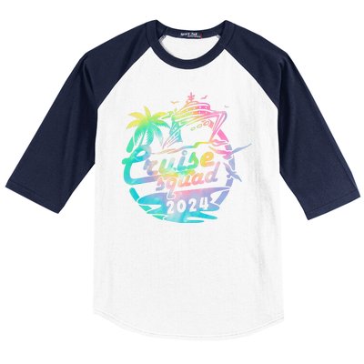 Cruise Squad 2024 Tropical Vacation Baseball Sleeve Shirt