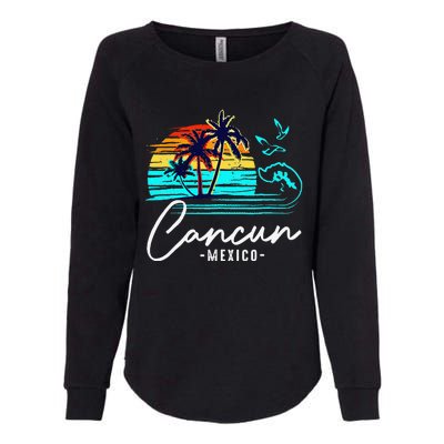 Cancun Souvenir 2024 Mexico Vacation Matching Family Group Womens California Wash Sweatshirt