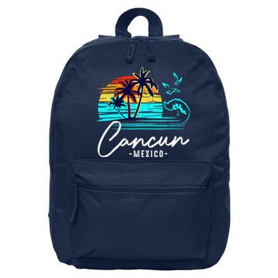 Cancun Souvenir 2024 Mexico Vacation Matching Family Group 16 in Basic Backpack