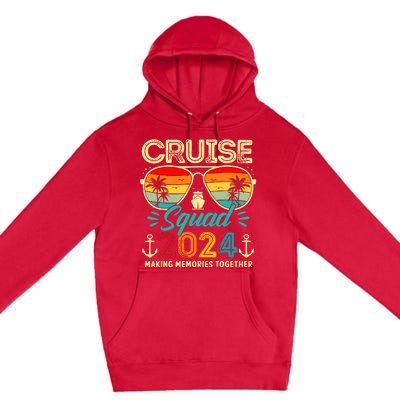 Cruise Squad 2024 Family Group Matching Summer Vacation Premium Pullover Hoodie