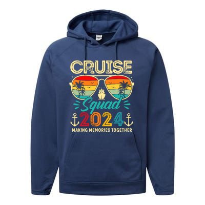 Cruise Squad 2024 Family Group Matching Summer Vacation Performance Fleece Hoodie