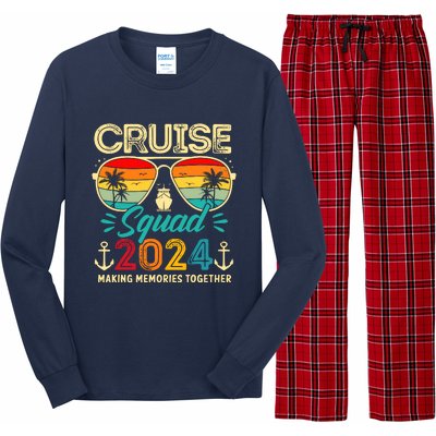 Cruise Squad 2024 Family Group Matching Summer Vacation Long Sleeve Pajama Set