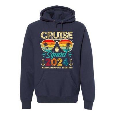 Cruise Squad 2024 Family Group Matching Summer Vacation Premium Hoodie