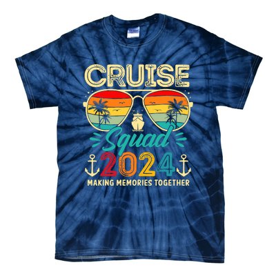 Cruise Squad 2024 Family Group Matching Summer Vacation Tie-Dye T-Shirt