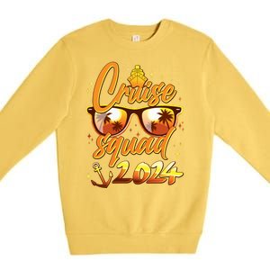 Cruise Squad 2024 Family Friends Vacation Premium Crewneck Sweatshirt