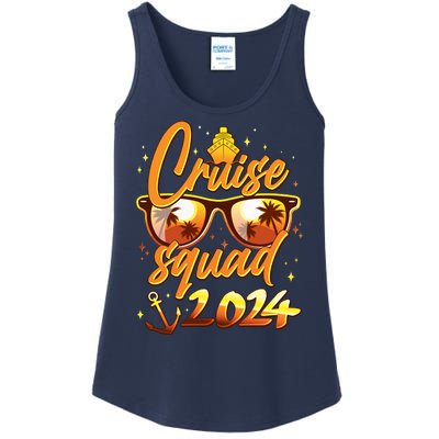 Cruise Squad 2024 Family Friends Vacation Ladies Essential Tank