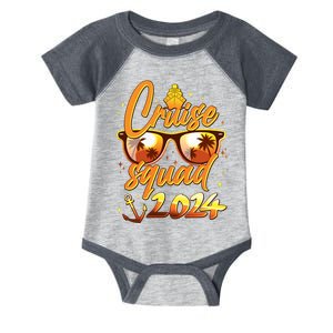 Cruise Squad 2024 Family Friends Vacation Infant Baby Jersey Bodysuit