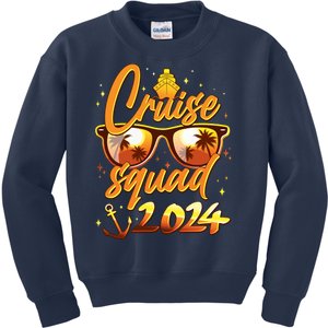 Cruise Squad 2024 Family Friends Vacation Kids Sweatshirt