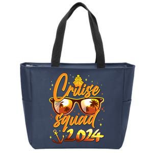 Cruise Squad 2024 Family Friends Vacation Zip Tote Bag