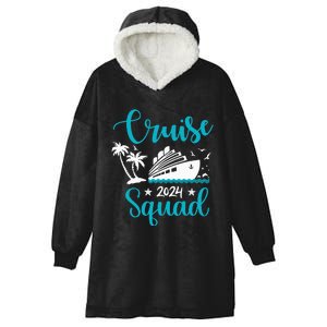 Cruise SQuad 2024 Family Matching Vacation Group Trip Party Hooded Wearable Blanket