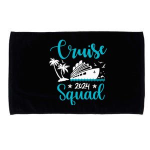 Cruise SQuad 2024 Family Matching Vacation Group Trip Party Microfiber Hand Towel