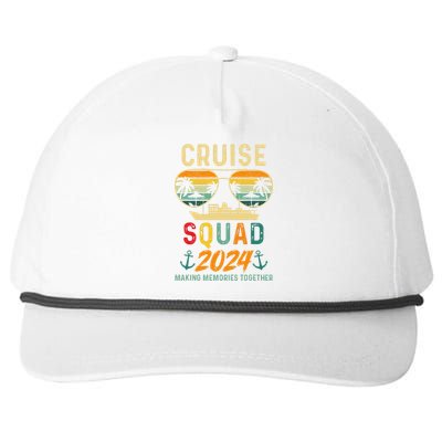 Cruise Squad 2024 Family Vacation Matching Group Summer Snapback Five-Panel Rope Hat