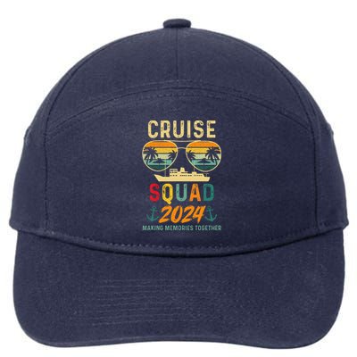 Cruise Squad 2024 Family Vacation Matching Group Summer 7-Panel Snapback Hat