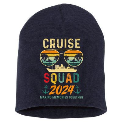 Cruise Squad 2024 Family Vacation Matching Group Summer Short Acrylic Beanie