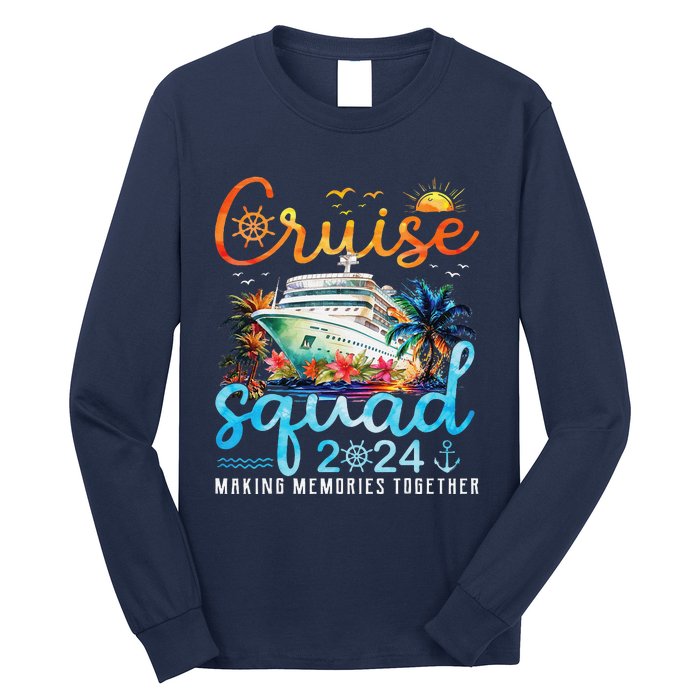 Cruise Squad 2024 Family Group Matching Summer Vacation Long Sleeve Shirt