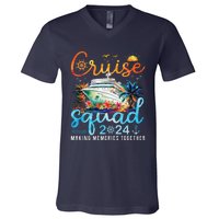 Cruise Squad 2024 Family Group Matching Summer Vacation V-Neck T-Shirt