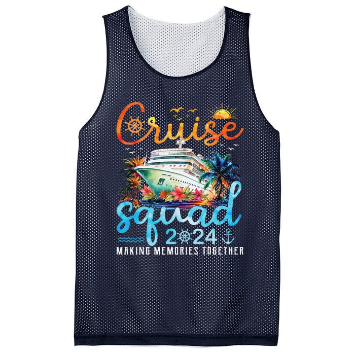 Cruise Squad 2024 Family Group Matching Summer Vacation Mesh Reversible Basketball Jersey Tank