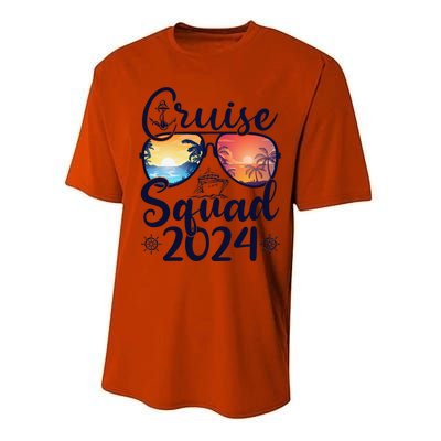 Cruise Squad 2024 Summer Vacation Matching Family Cruise Performance Sprint T-Shirt