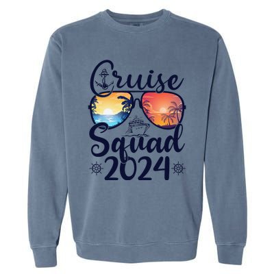 Cruise Squad 2024 Summer Vacation Matching Family Cruise Garment-Dyed Sweatshirt