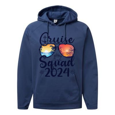 Cruise Squad 2024 Summer Vacation Matching Family Cruise Performance Fleece Hoodie