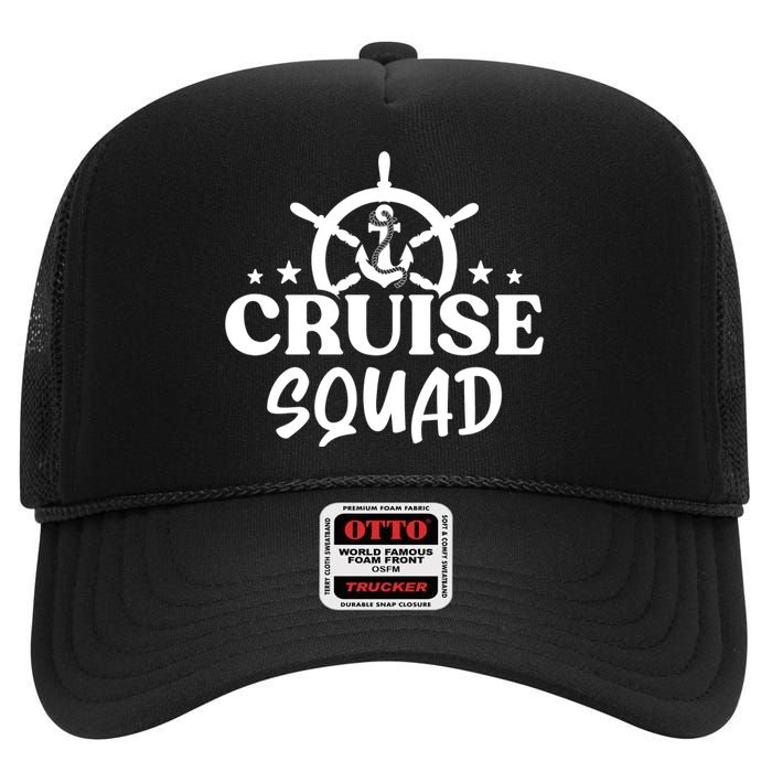 Cruise Squad 2024 Family Matching Vacation High Crown Mesh Back Trucker Hat