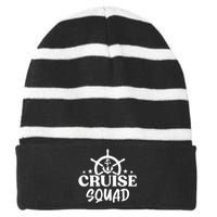 Cruise Squad 2024 Family Matching Vacation Striped Beanie with Solid Band