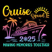 Cruise Squad 2025 Family Friends Vacation Matching Group Cooling Performance Crew T-Shirt