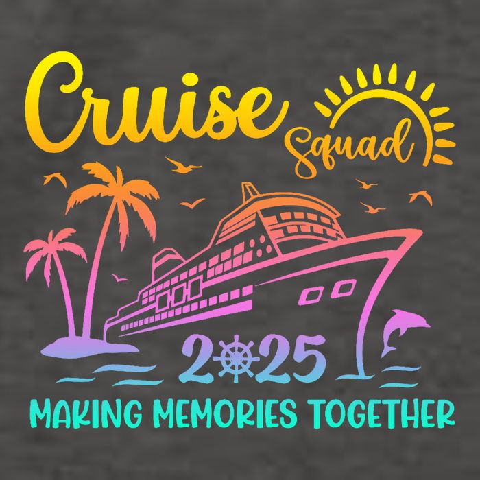 Cruise Squad 2025 Family Friends Vacation Matching Group Vector Backpack