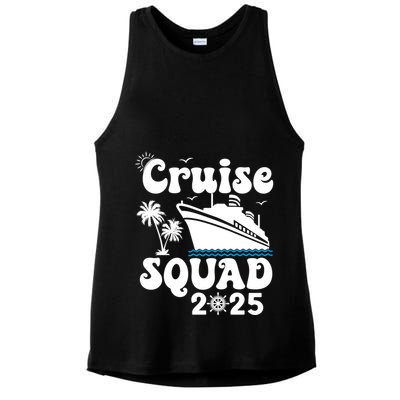 Cruise Squad 2025 Family Group Matching Cruising Vacation Funny Gift Ladies PosiCharge Tri-Blend Wicking Tank