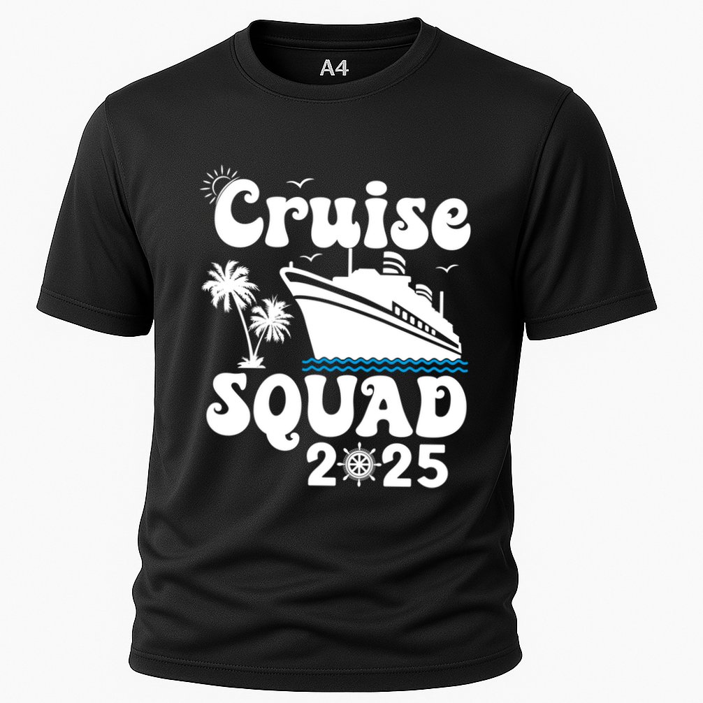 Cruise Squad 2025 Family Group Matching Cruising Vacation Funny Gift Cooling Performance Crew T-Shirt