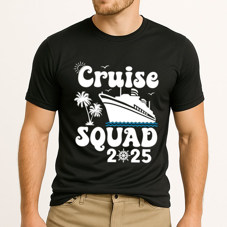 Cruise Squad 2025 Family Group Matching Cruising Vacation Funny Gift Cooling Performance Crew T-Shirt