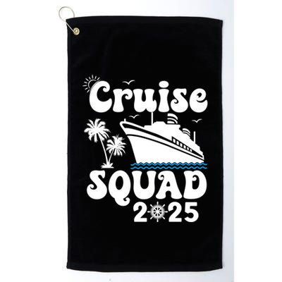 Cruise Squad 2025 Family Group Matching Cruising Vacation Funny Gift Golf Towel