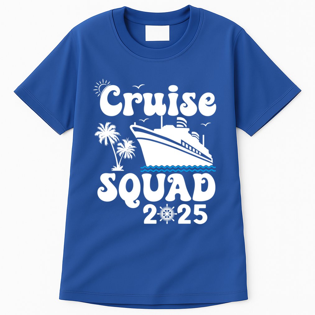 Cruise Squad 2025 Family Group Matching Cruising Vacation Funny Gift Tall T-Shirt