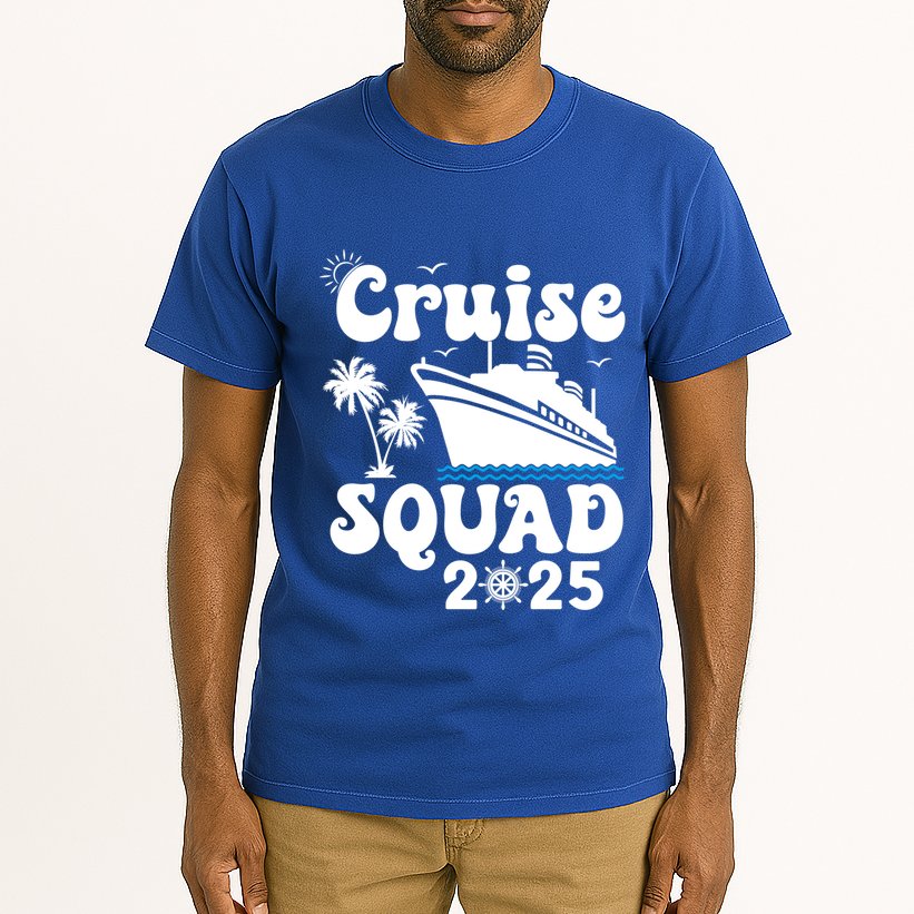 Cruise Squad 2025 Family Group Matching Cruising Vacation Funny Gift Tall T-Shirt