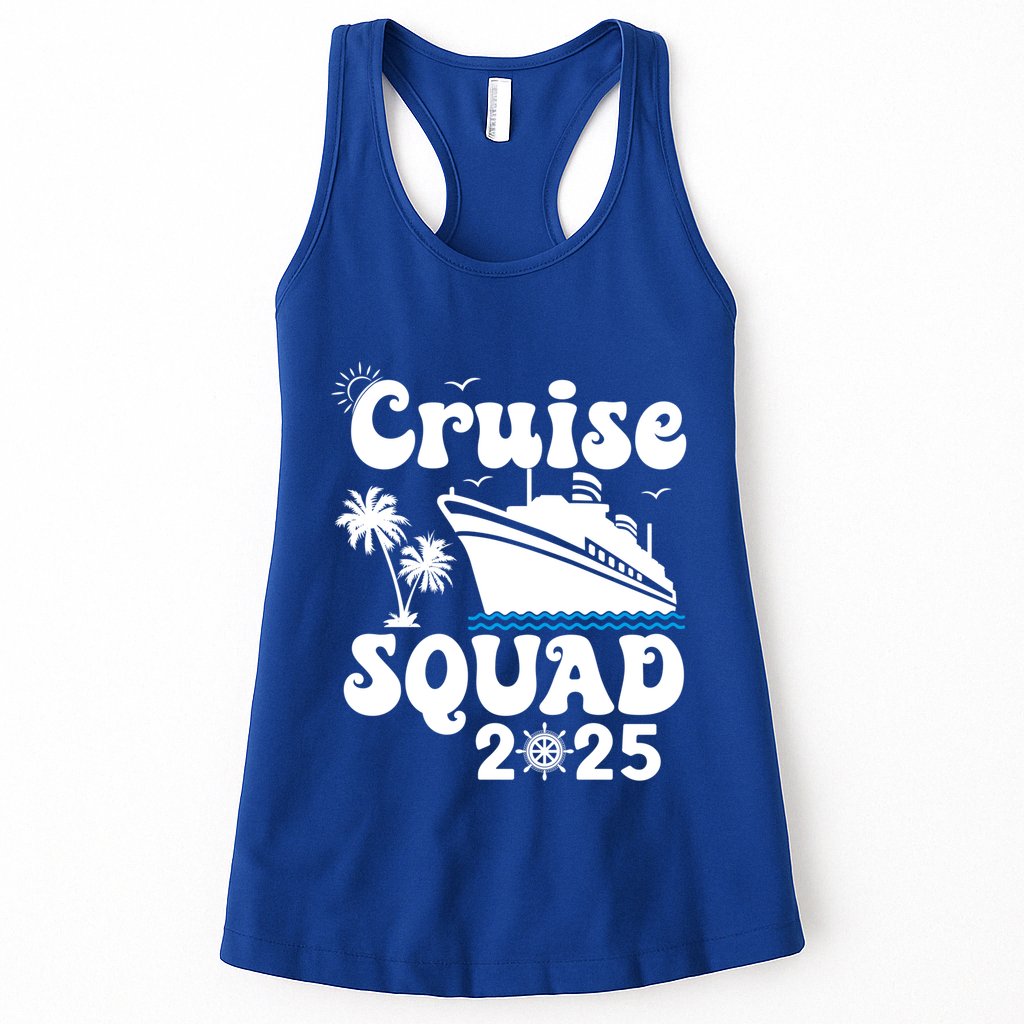 Cruise Squad 2025 Family Group Matching Cruising Vacation Funny Gift Womens Tank Top