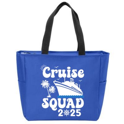 Cruise Squad 2025 Family Group Matching Cruising Vacation Funny Gift Zip Tote Bag