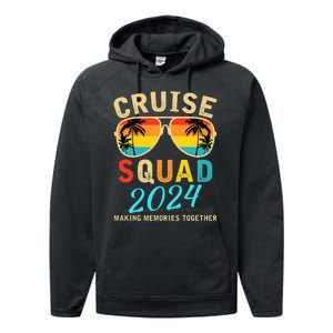 Cruise Squad 2024 Summer Vacation Matching Family Group Performance Fleece Hoodie