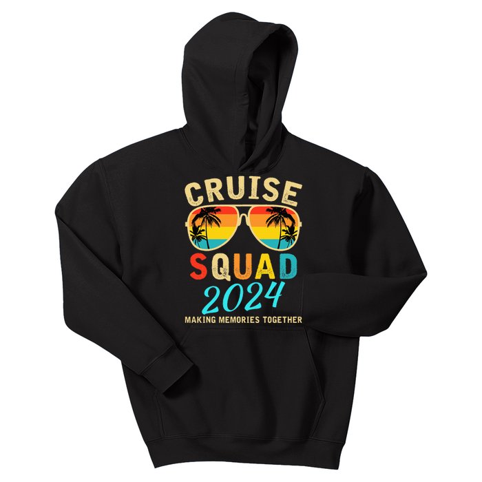 Cruise Squad 2024 Summer Vacation Matching Family Group Kids Hoodie