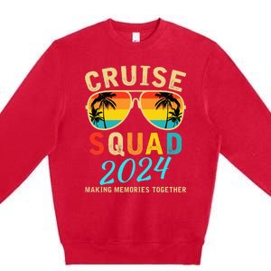 Cruise Squad 2024 Summer Vacation Matching Family Group Premium Crewneck Sweatshirt