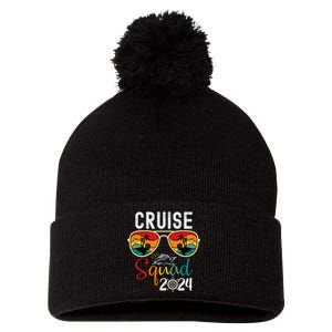 Cruise Squad 2024 Summer Beach Vacation Pom Pom 12in Knit Beanie