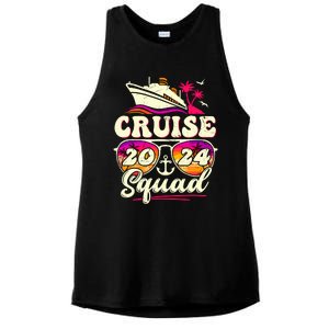 Cruise Squad 2024 Family Vacation Matching Family Group Ladies PosiCharge Tri-Blend Wicking Tank