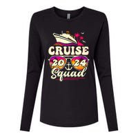 Cruise Squad 2024 Family Vacation Matching Family Group Womens Cotton Relaxed Long Sleeve T-Shirt