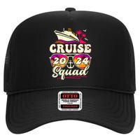 Cruise Squad 2024 Family Vacation Matching Family Group High Crown Mesh Back Trucker Hat